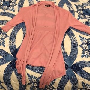 Pink cardigan